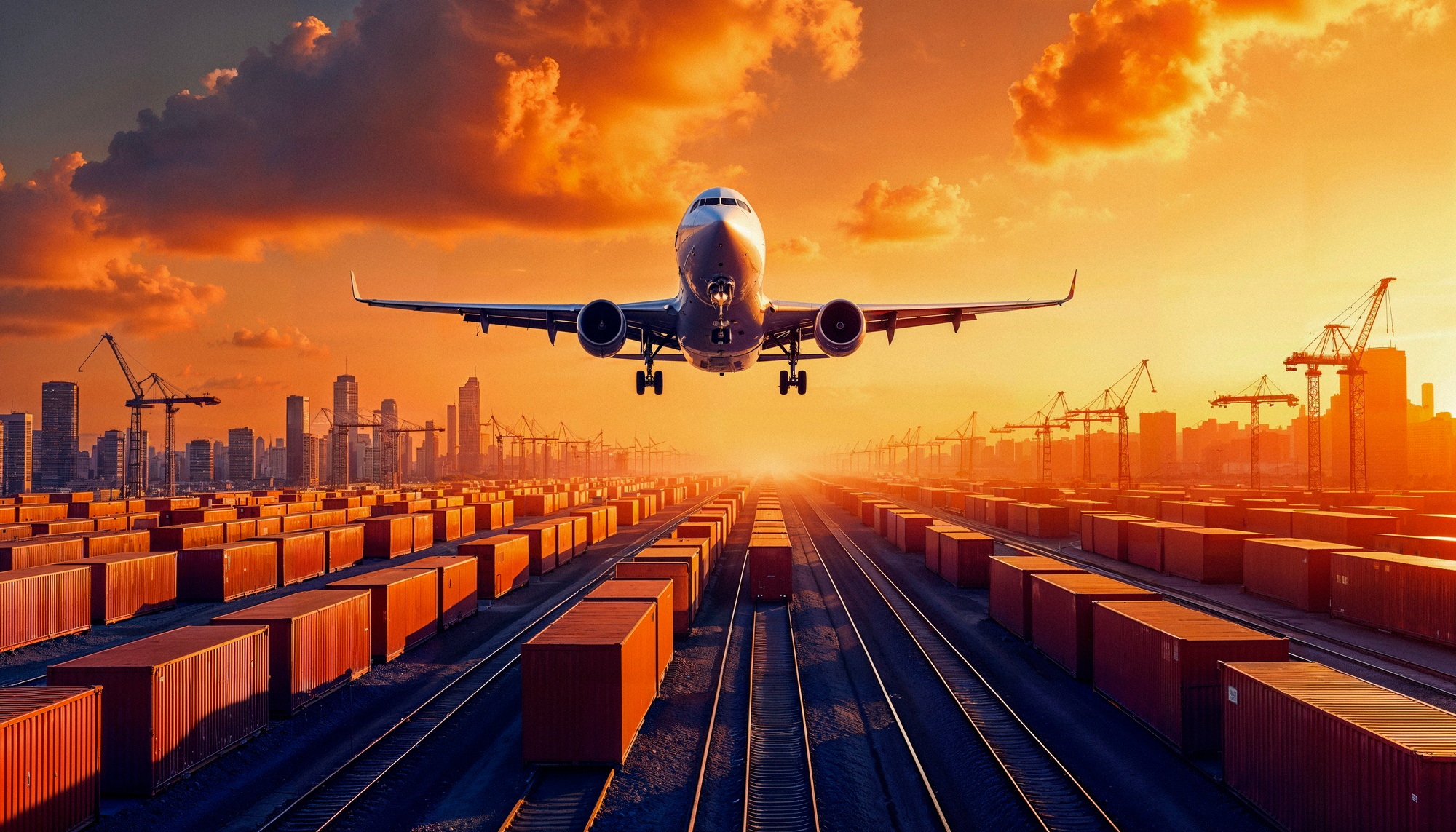 Avião cargueiro para operações de exportação internacional
